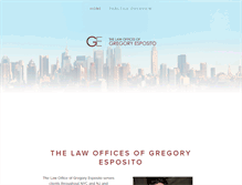 Tablet Screenshot of gregespolaw.com